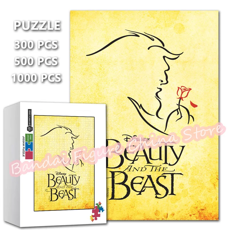 Beauty and The Beast Cartoon Jigsaw Puzzle 300/500/1000 Pieces Disney Princess Bell Anime Print Puzzle for Kids Educational Toys
Beauty and The Beast Cartoon Jigsaw Puzzle 300/500/1000 Pieces Disney Princess Bell Anime Print Puzzle for Kids Educational Toys