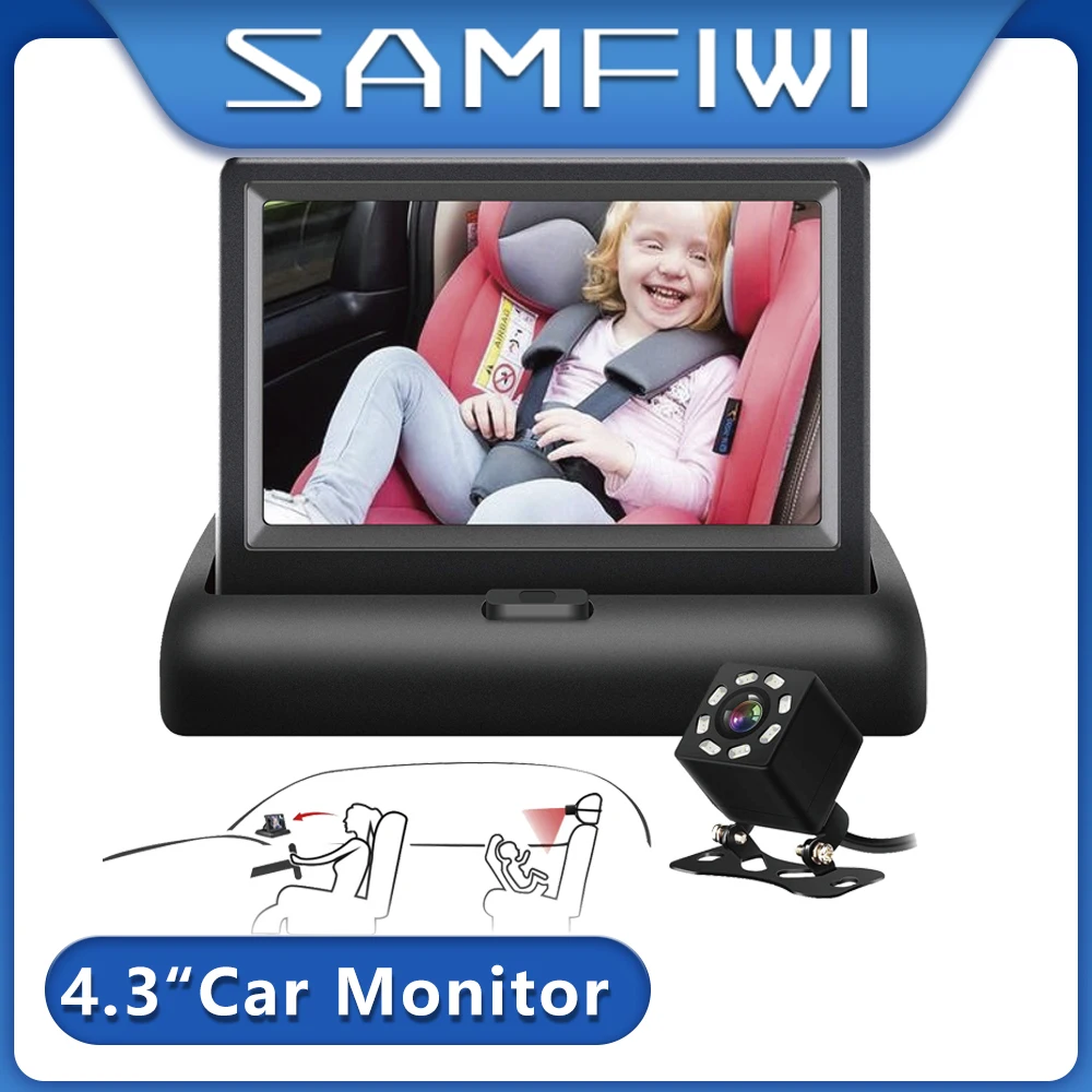 4.3inch Baby Car Mirror Monitor HD Night Vision Function Car Mirror Display TFT LCD screen Reversing Parking Monitor
4.3inch Baby Car Mirror Monitor HD Night Vision Function Car Mirror Display TFT LCD screen Reversing Parking Monitor
