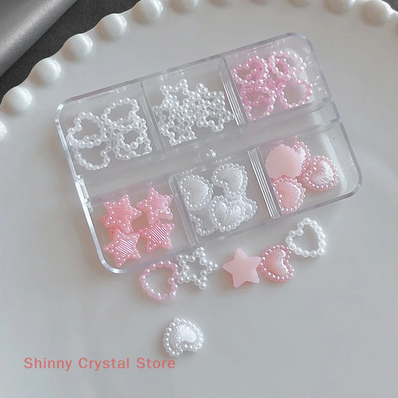 6 сеток, смешанные жемчужные сердечки, стразы для ногтей, 3D подвески для ногтей в форме сердца и звезды для дизайна ногтей, маникюр, ювелирные аксессуары
6 сеток, смешанные жемчужные сердечки, стразы для ногтей, 3D подвески для ногтей в форме сердца и звезды для дизайна ногтей, маникюр, ювелирные аксессуары