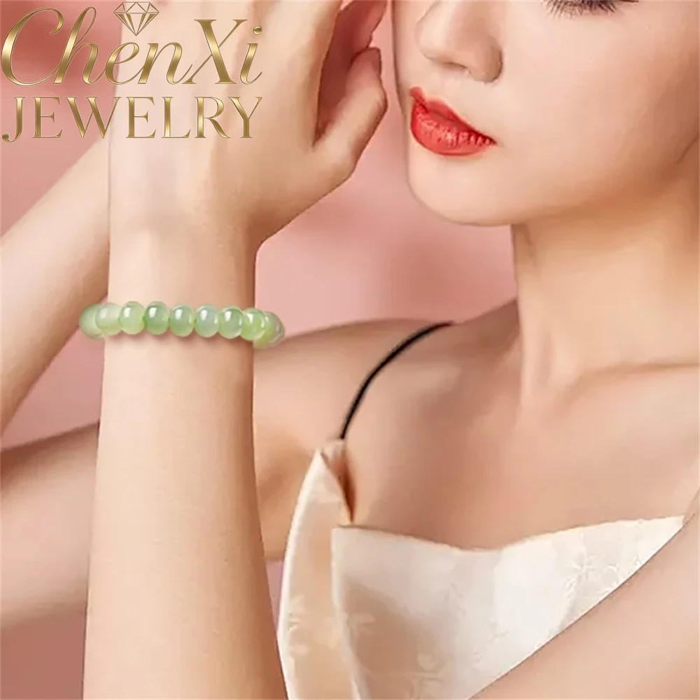 Natural Old Hetian Jade Green Jade Counting Bead Bracelets Women Jade-Style Ancient-Style New Chinese-Style High-End Gift Items
Natural Old Hetian Jade Green Jade Counting Bead Bracelets Women Jade-Style Ancient-Style New Chinese-Style High-End Gift Items