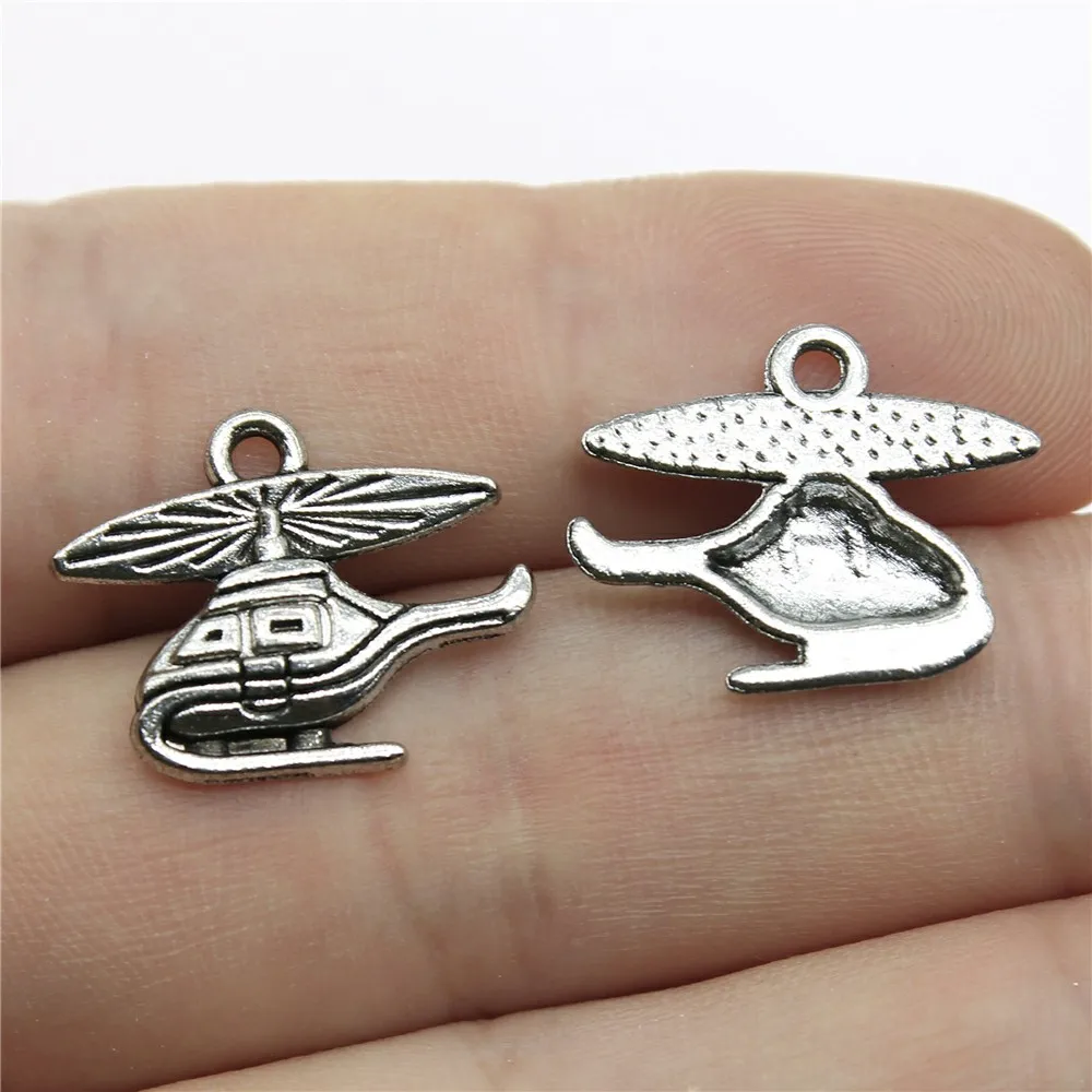 Wholesale 200pcs/bag 15x19mm Helicopters Charms Wholesale Antique Silver Color Pendant Charms Wholesale Jewelry Accessories
Wholesale 200pcs/bag 15x19mm Helicopters Charms Wholesale Antique Silver Color Pendant Charms Wholesale Jewelry Accessories