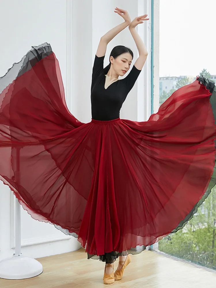 High Waist Layered Mesh Skirt for Women Classical Dance Faux Two Piece Design Performance Half Skirt for Stage Rehearsal
High Waist Layered Mesh Skirt for Women Classical Dance Faux Two Piece Design Performance Half Skirt for Stage Rehearsal