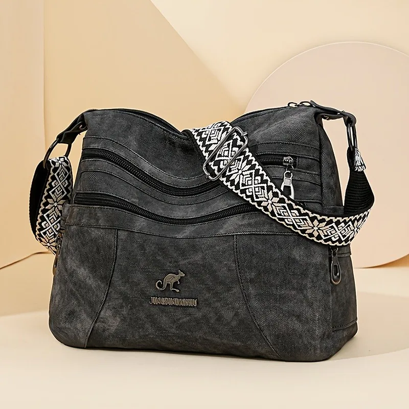 Fashion Denim Fabric Women's Crossbody Bags, Multi-layer Large Capacity Shoulder Bag, Suitable for Commuting Occasions
Fashion Denim Fabric Women's Crossbody Bags, Multi-layer Large Capacity Shoulder Bag, Suitable for Commuting Occasions