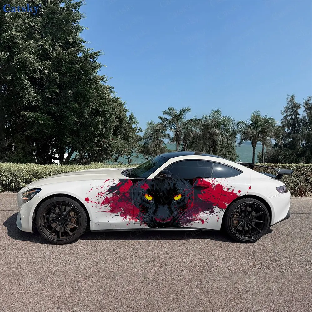 2pcs Blood Black Panther Car Sticker Full Body Floral Decoration Scratches Protective Car Sticker Waterproof Car Vinyl Wraps
2pcs Blood Black Panther Car Sticker Full Body Floral Decoration Scratches Protective Car Sticker Waterproof Car Vinyl Wraps