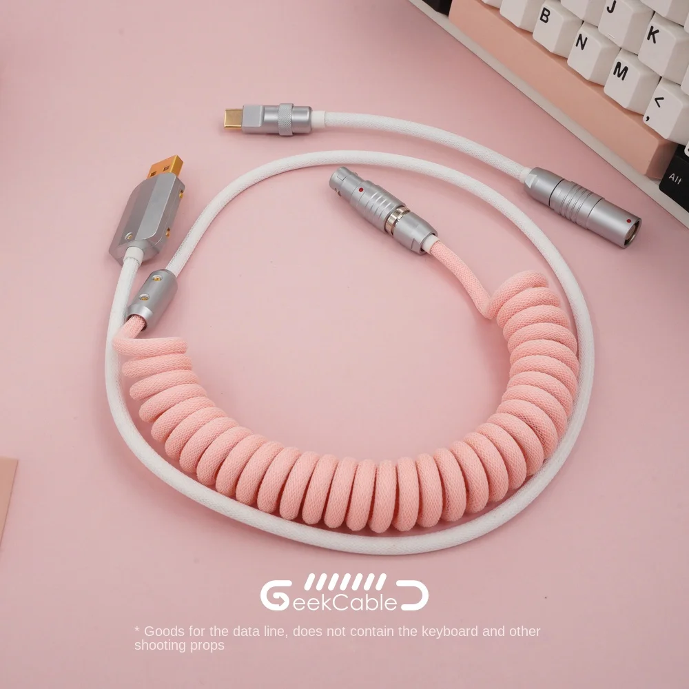 GeekCable Механическая клавиатура ручной работы по индивидуальному заказу Кабель для передачи данных Розовый Белый SP Keycap USB-кабель на складе
GeekCable Механическая клавиатура ручной работы по индивидуальному заказу Кабель для передачи данных Розовый Белый SP Keycap USB-кабель на складе