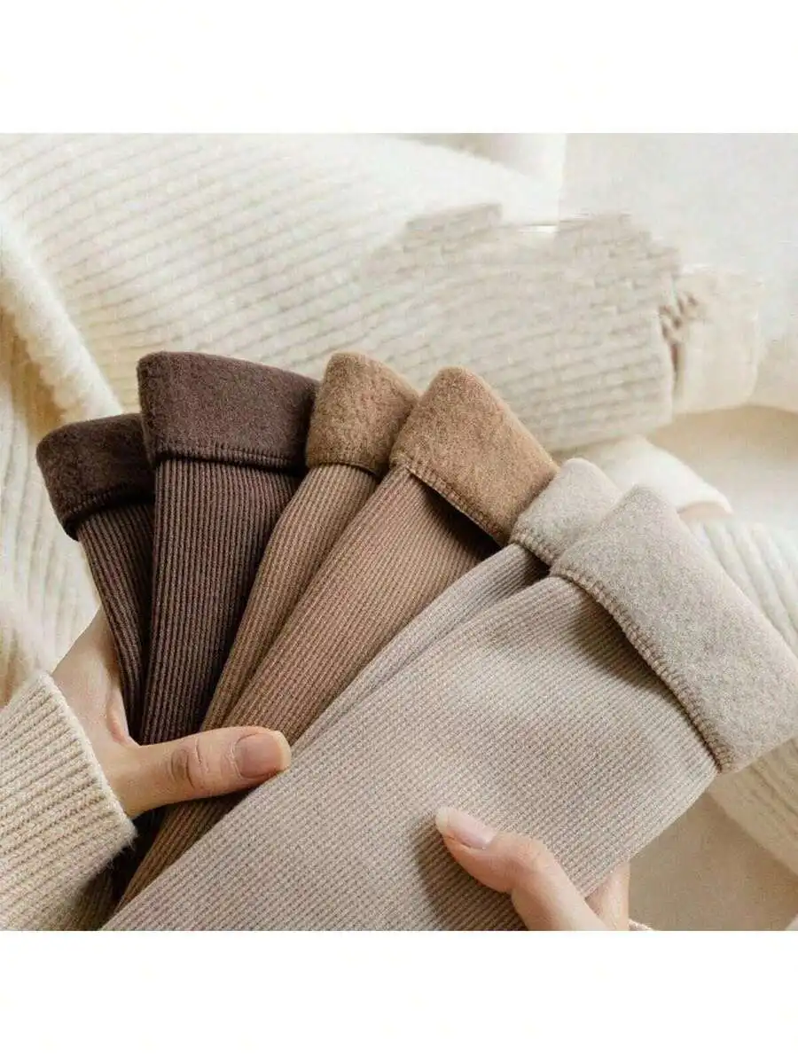Women Solid Color Thick Warm Lining Winter Socks Slim Fit Insulated Snow Socks
Women Solid Color Thick Warm Lining Winter Socks Slim Fit Insulated Snow Socks