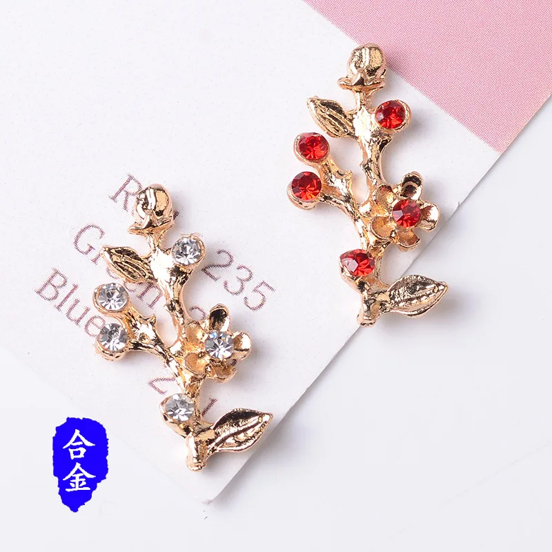 100 pieces set material flower branches leaf inlaid crystal jewelry accessories DIY manufacturers spot wholesale
100 pieces set material flower branches leaf inlaid crystal jewelry accessories DIY manufacturers spot wholesale