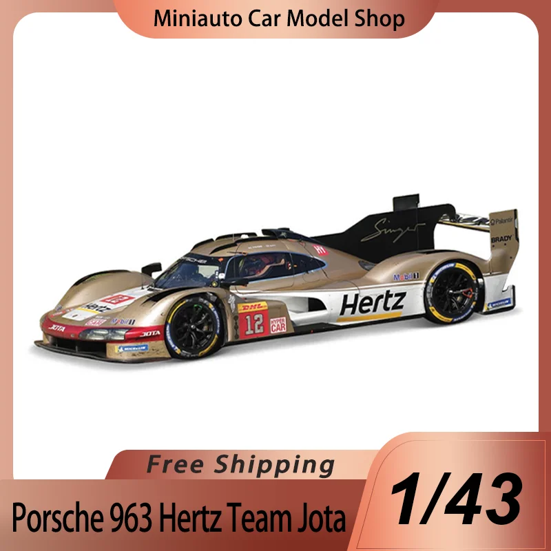 New Product In Stock Bburago 1:43 Porsche 963 Hertz Team Jota Gold #12 Diecast Model Acrylic Box 24h Lemans Racing Car Model Toy
New Product In Stock Bburago 1:43 Porsche 963 Hertz Team Jota Gold #12 Diecast Model Acrylic Box 24h Lemans Racing Car Model Toy