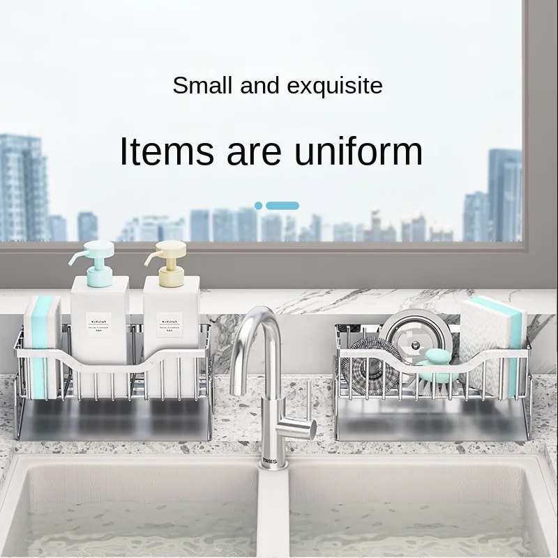 Kitchen Stainless Steel Sink Drain Rack Sponge Storage Faucet Holder Soap Drainer Towel Rack Shelf Organizer Kitchen Accessories
Kitchen Stainless Steel Sink Drain Rack Sponge Storage Faucet Holder Soap Drainer Towel Rack Shelf Organizer Kitchen Accessories