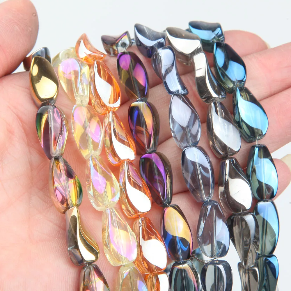 37pcs 9*17mm Twist Glass Beads AB Color Bead Jewelry Making Supplies Findings Bracelet DIY Handmade Necklace Accessories
37pcs 9*17mm Twist Glass Beads AB Color Bead Jewelry Making Supplies Findings Bracelet DIY Handmade Necklace Accessories