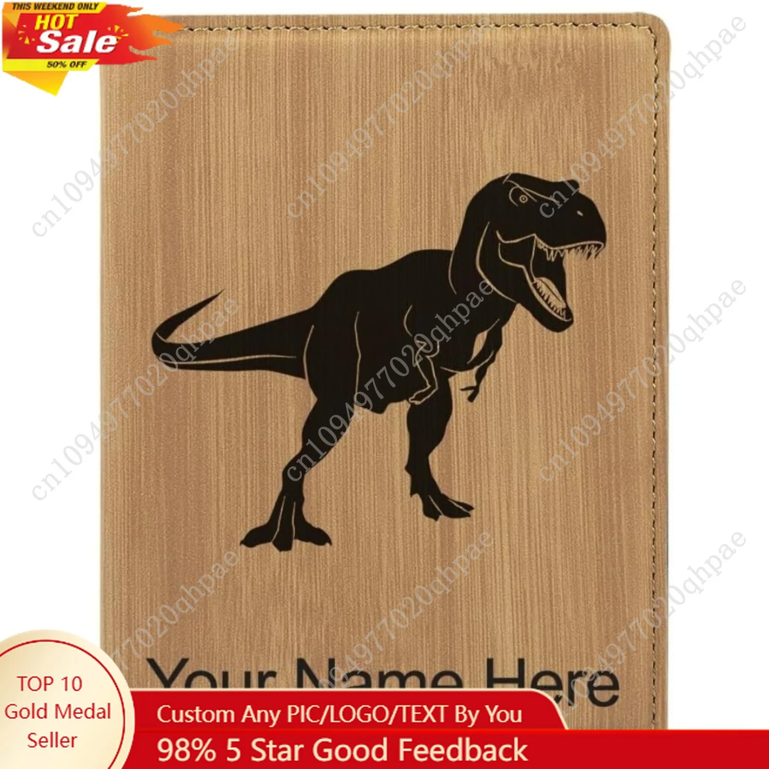 LaserGram Faux Leather Passport Holder, Tyrannosaurus Rex Dinosaur, Personalized Engraving Included (Bamboo)
LaserGram Faux Leather Passport Holder, Tyrannosaurus Rex Dinosaur, Personalized Engraving Included (Bamboo)