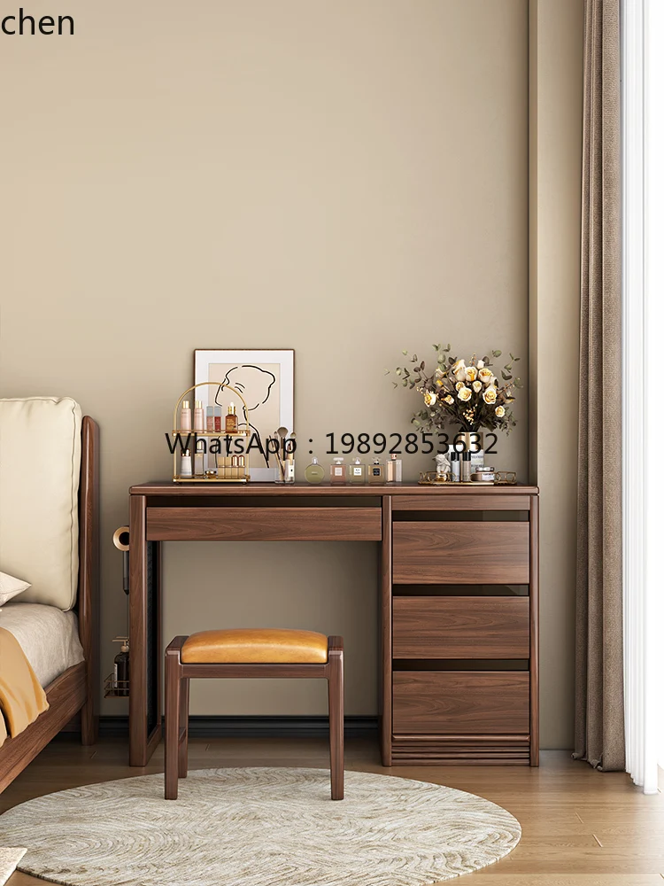 solid wood makeup table bedroom dresser shelf household desk chair
solid wood makeup table bedroom dresser shelf household desk chair
