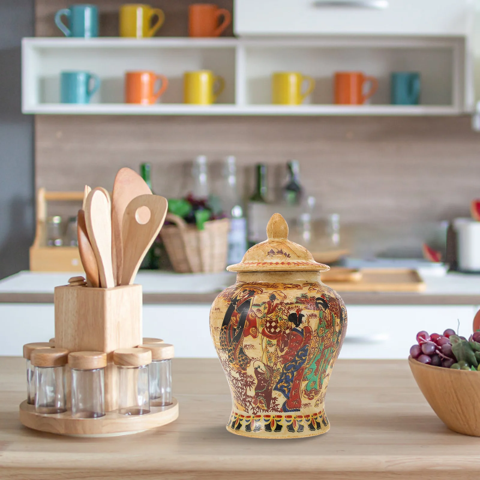 Ceramic Tea Jar with Professional Sealing Lid Airtight Storage Canister Multipurpose for Loose Tea Grains Cereal Kitchen
Ceramic Tea Jar with Professional Sealing Lid Airtight Storage Canister Multipurpose for Loose Tea Grains Cereal Kitchen