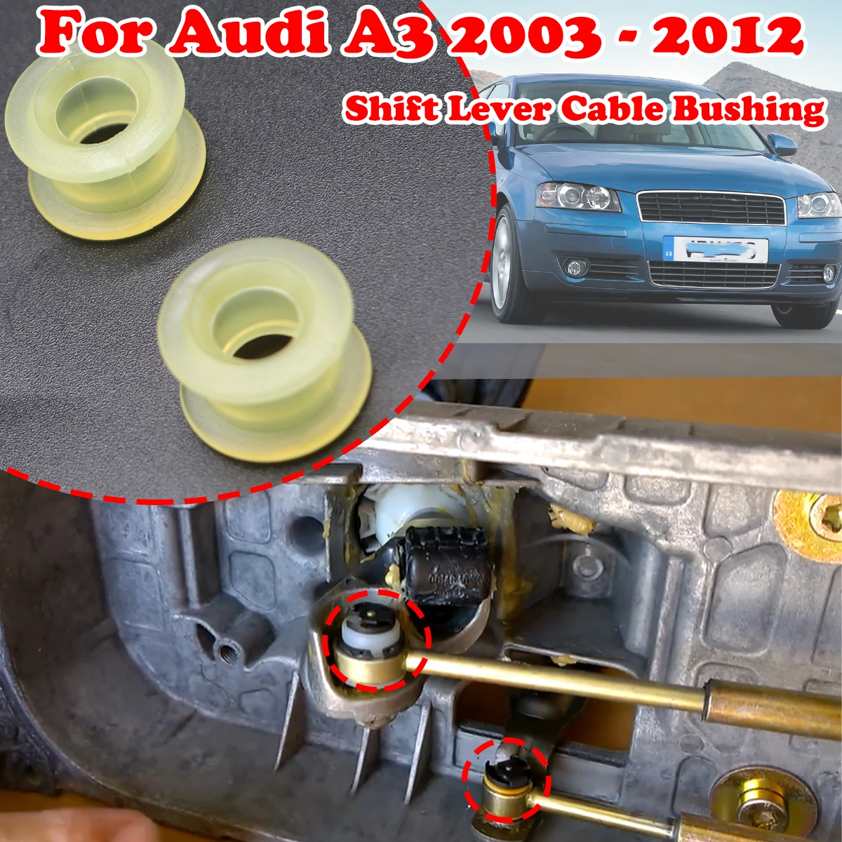 For Audi A3 Manual Transmission Gear shift Cable Bushing Shifter Selector Linkage End Rod Kit Car Replacement 2003 2005-2012
For Audi A3 Manual Transmission Gear shift Cable Bushing Shifter Selector Linkage End Rod Kit Car Replacement 2003 2005-2012
