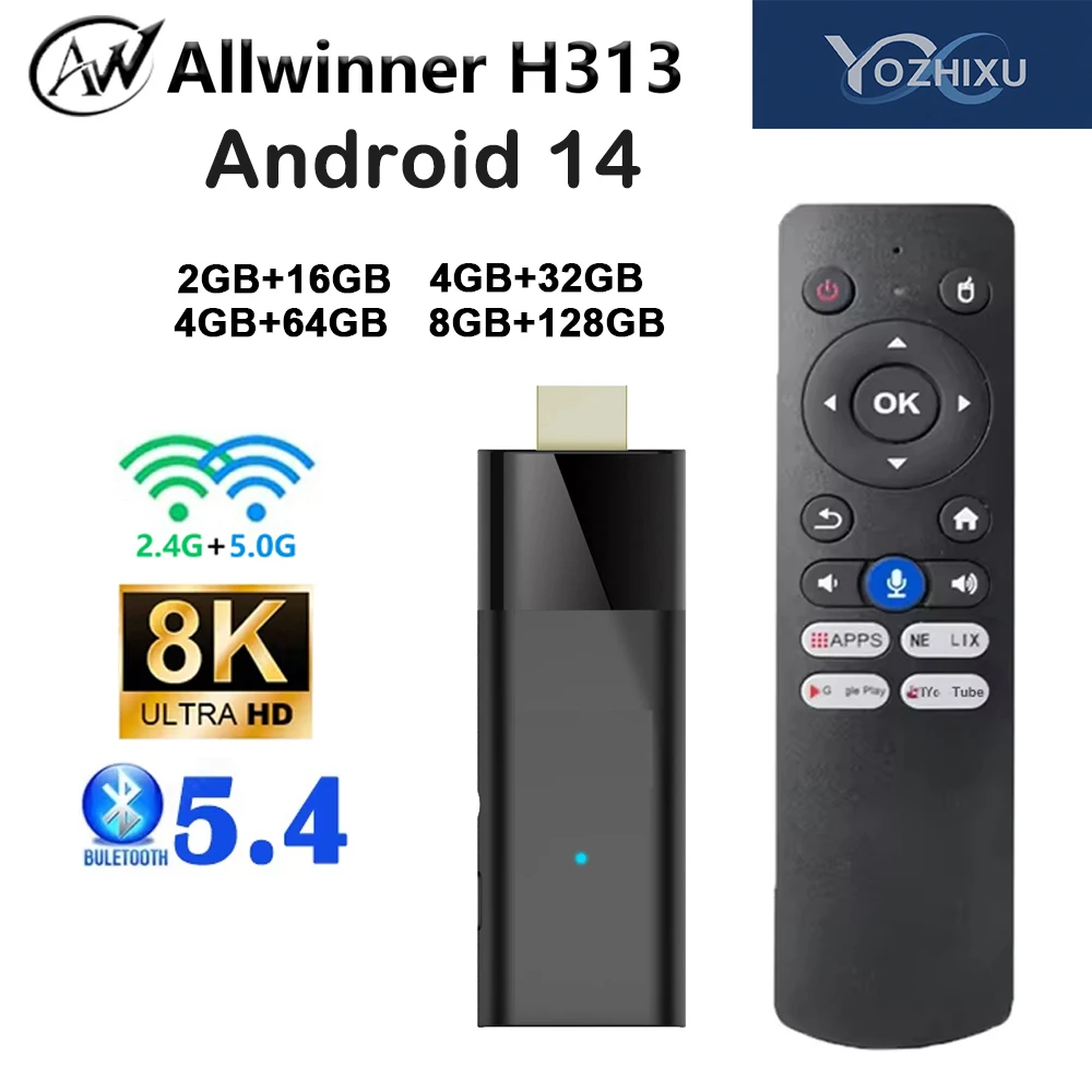 Android 14 Smart TV Stick Q12 AllwinnerH313 Голосовой пульт дистанционного управления 2,4G и 5G Dual Wi-Fi BT5.4 16 ГБ 32 ГБ 64 ГБ 128 ГБ Мини-медиаплеер Netflix
Android 14 Smart TV Stick Q12 AllwinnerH313 Голосовой пульт дистанционного управления 2,4G и 5G Dual Wi-Fi BT5.4 16 ГБ 32 ГБ 64 ГБ 128 ГБ Мини-медиаплеер Netflix
