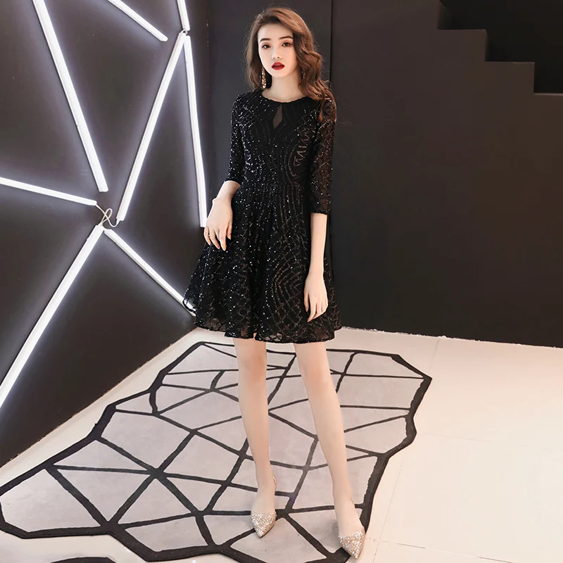 Ele ort Bla Sequin Dr Women's Par Host Gown Korean Sle Midi Skirt Bell Sve Zipper Closure Evening Dr
Ele ort Bla Sequin Dr Women's Par Host Gown Korean Sle Midi Skirt Bell Sve Zipper Closure Evening Dr