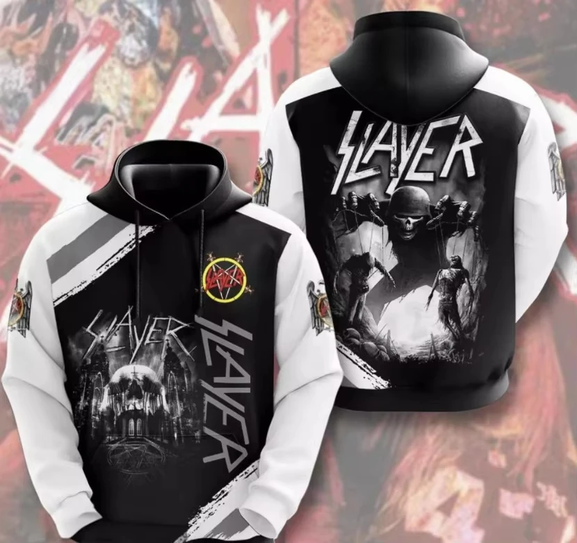 Новая толстовка с 3d принтом рок-группы Slayer для мужчин и женщин, модная толстовка с длинными рукавами, толстовка в стиле хип-хоп, толстовка большого размера, мужской спортивный костюм с черепом
Новая толстовка с 3d принтом рок-группы Slayer для мужчин и женщин, модная толстовка с длинными рукавами, толстовка в стиле хип-хоп, толстовка большого размера, мужской спортивный костюм с черепом