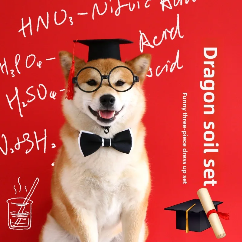 Pet Photography Doctoral Cap, Graduation Season Set, Cat and Dog Glasses, Bow Tie, Gentleman's Party Outfit Props
Pet Photography Doctoral Cap, Graduation Season Set, Cat and Dog Glasses, Bow Tie, Gentleman's Party Outfit Props