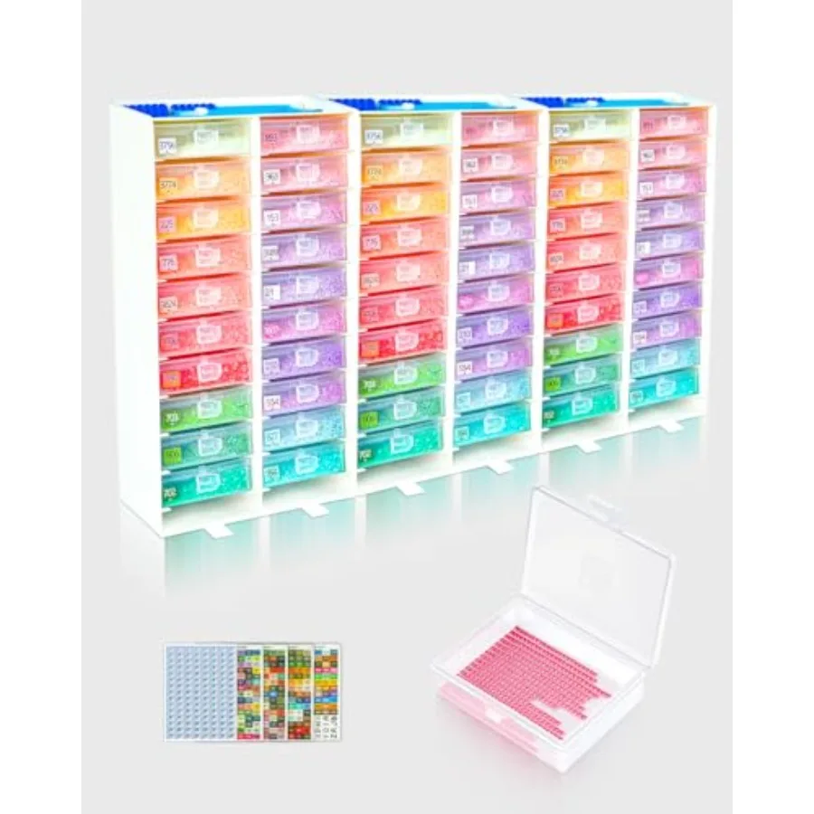 ForeverYoung 3-in-1 Diamond Art Tray Set, Diamond Art Storage Containers, Tray and Rack All-in-One with Top Tool Storage and An
ForeverYoung 3-in-1 Diamond Art Tray Set, Diamond Art Storage Containers, Tray and Rack All-in-One with Top Tool Storage and An