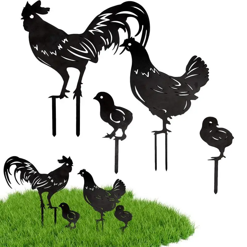 Chicken Metal Yard Stakes 4 Pieces Farm Yard Lawn Decor Metal Chicken Shape Ornament Chicken Family Lawn Farm Garden Metal
Chicken Metal Yard Stakes 4 Pieces Farm Yard Lawn Decor Metal Chicken Shape Ornament Chicken Family Lawn Farm Garden Metal