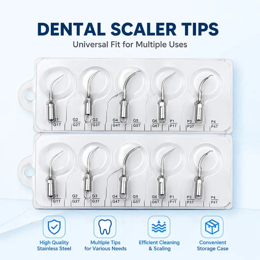 20pcs Dental Ultrasonic Scaler Insert Scaling Tips Fit Ems & Woodpecker Ultrasonic Scaler Handpiece Scaling Tips P1/G1/GD1/ PD1
20pcs Dental Ultrasonic Scaler Insert Scaling Tips Fit Ems & Woodpecker Ultrasonic Scaler Handpiece Scaling Tips P1/G1/GD1/ PD1