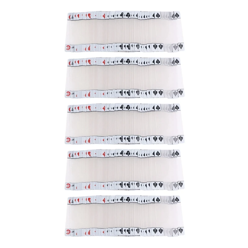 5X Creative Transparent Plastic Waterproof Poker Novelty Poker Index Playing Cards
5X Creative Transparent Plastic Waterproof Poker Novelty Poker Index Playing Cards