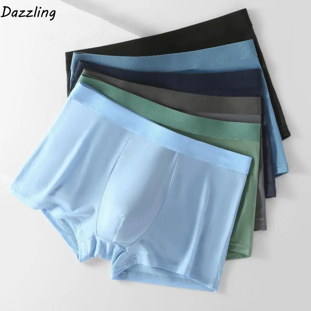 4PCS Breathable Mid Waist Men's Ice Silk Panties Underpants Solid Seamless Boxers Briefs Lingerie Simple Underwears for Man Male
4PCS Breathable Mid Waist Men's Ice Silk Panties Underpants Solid Seamless Boxers Briefs Lingerie Simple Underwears for Man Male