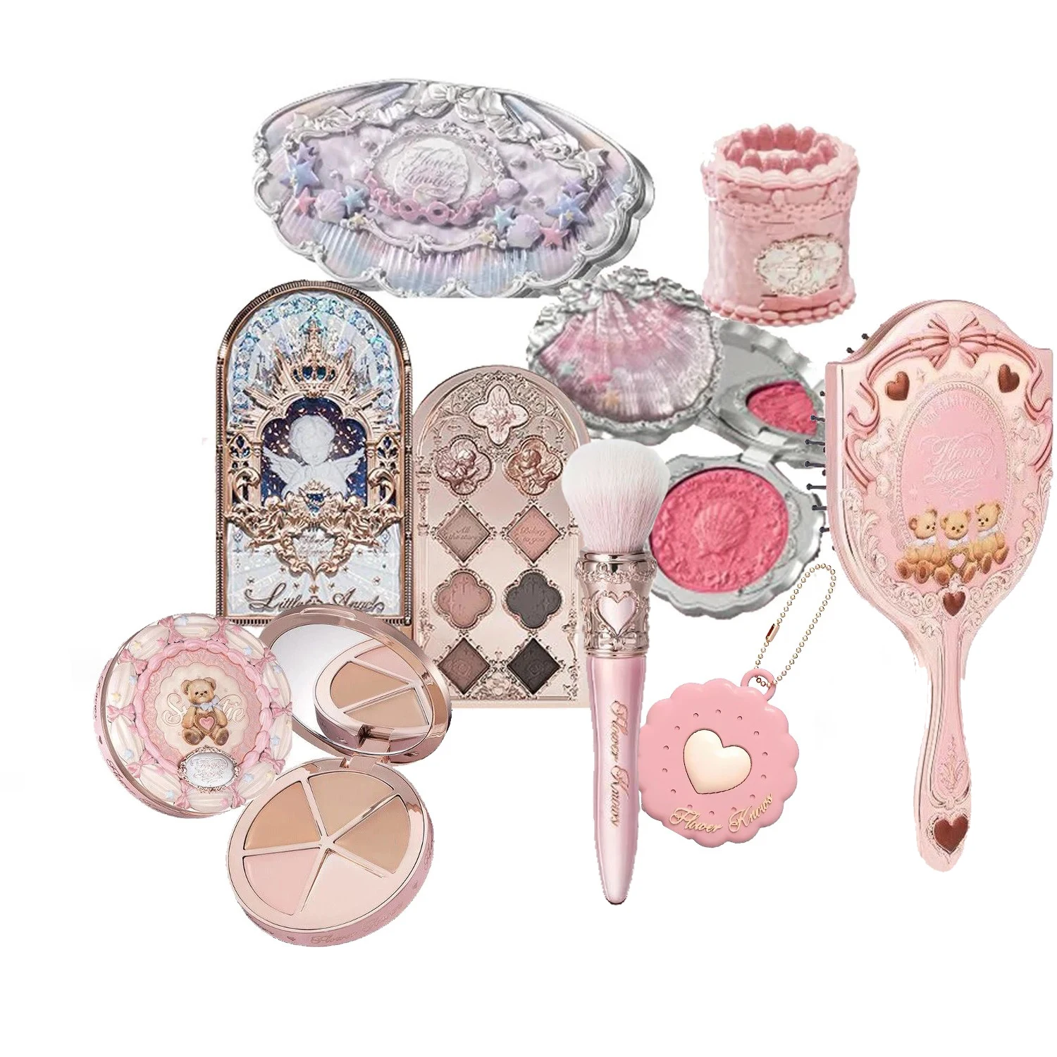 Наборы для макияжа Flower Knows: блеск для губ Little Angel Bunny Garden, румяна, украшения в виде ракушек, подарочный набор Flower Knows на день рождения.
Наборы для макияжа Flower Knows: блеск для губ Little Angel Bunny Garden, румяна, украшения в виде ракушек, подарочный набор Flower Knows на день рождения.