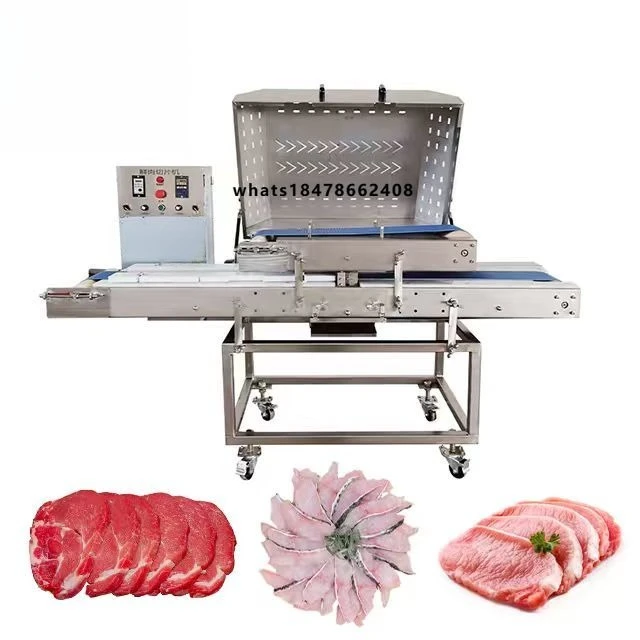Most Popular Automatic Single Pressure Slicing Machine Adjustable Thickness for Fresh Beef Mutton Cheese Sausage Bacon Food
Most Popular Automatic Single Pressure Slicing Machine Adjustable Thickness for Fresh Beef Mutton Cheese Sausage Bacon Food