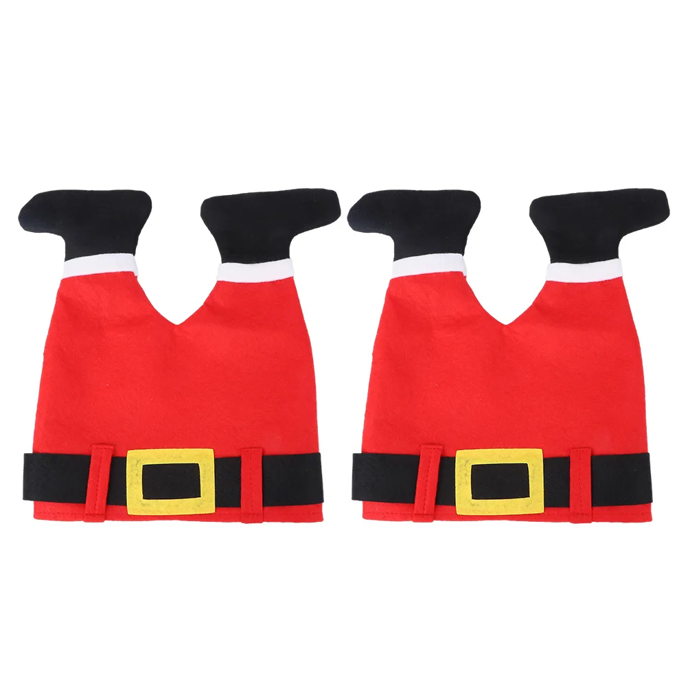 2Pcs Pants Design Christmas Hats Classic Red Soft Comfortable Xmas Party Hats Lightweight Festival Decor for Adults Kids 
2Pcs Pants Design Christmas Hats Classic Red Soft Comfortable Xmas Party Hats Lightweight Festival Decor for Adults Kids