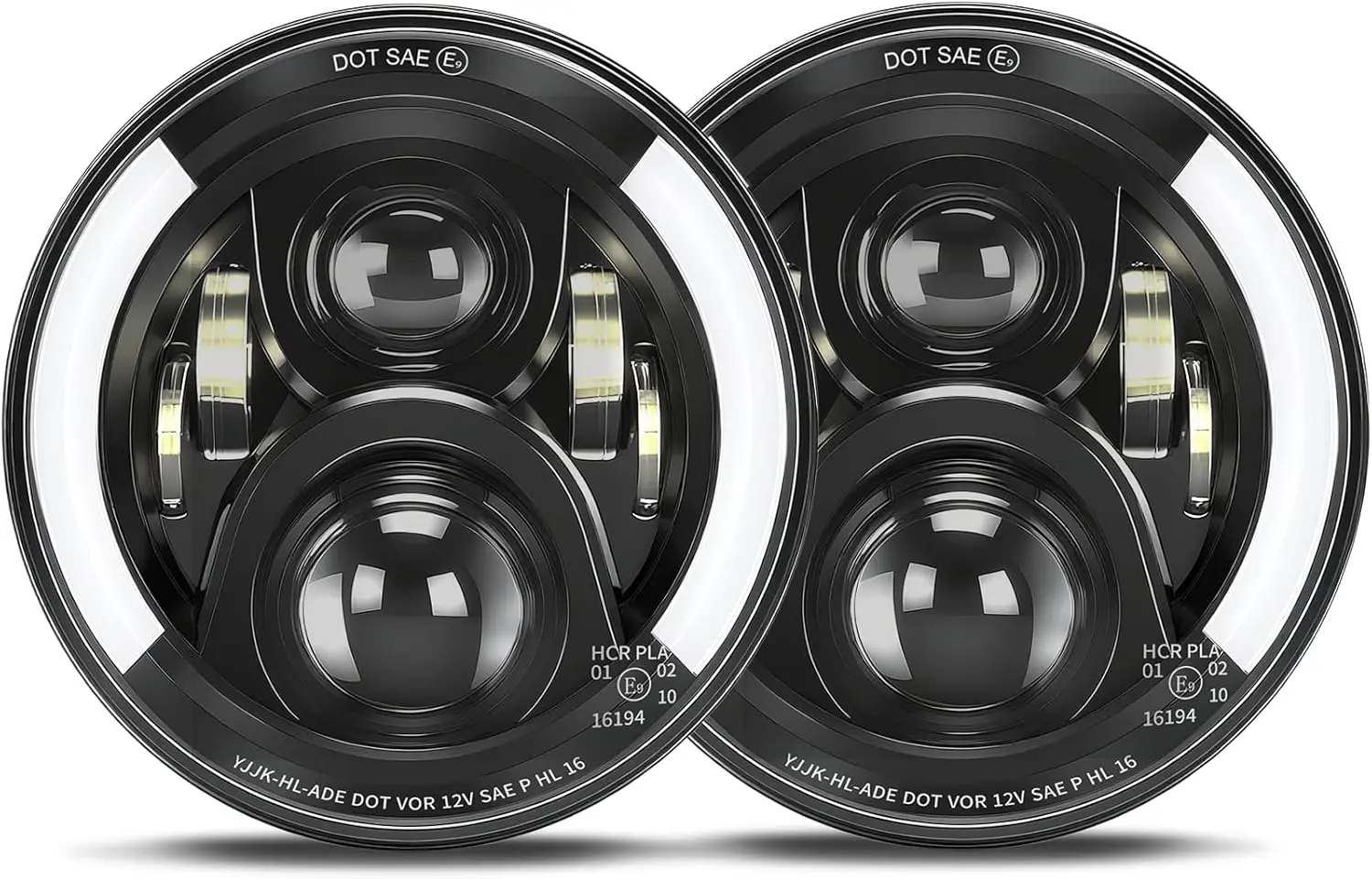 DOT Approved JK Halo Headlights H6024 7 inch led Headlights Round Halo Turn Signal
DOT Approved JK Halo Headlights H6024 7 inch led Headlights Round Halo Turn Signal
