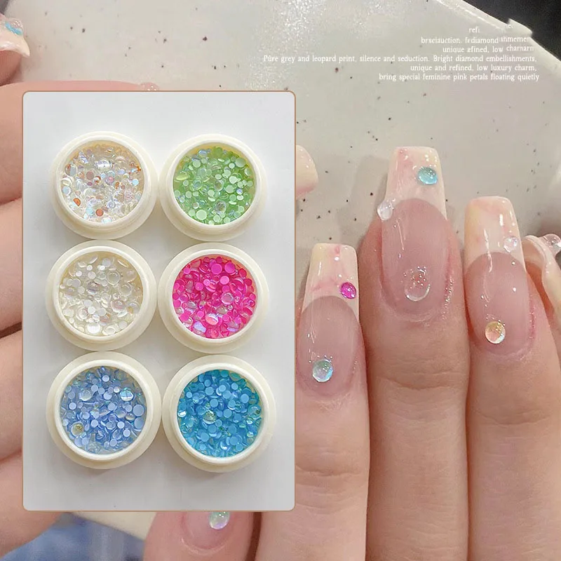 6 Boxes Candy Colors Mermaid Round Glass Crystal Beads Mixed Size AB 3D Nail Art Rhinestones DIY Flatback Manicure Decorations
6 Boxes Candy Colors Mermaid Round Glass Crystal Beads Mixed Size AB 3D Nail Art Rhinestones DIY Flatback Manicure Decorations