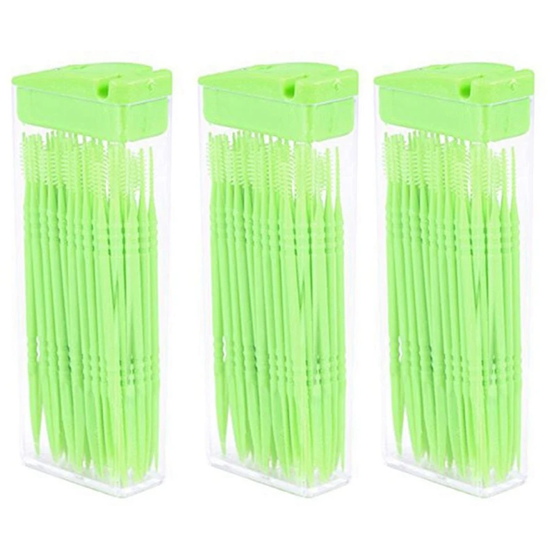 150 Pcs Plastic Toothpicks 2 Way Tooth Picks Interdental Brush Cleaners Portable Box Random Color
150 Pcs Plastic Toothpicks 2 Way Tooth Picks Interdental Brush Cleaners Portable Box Random Color