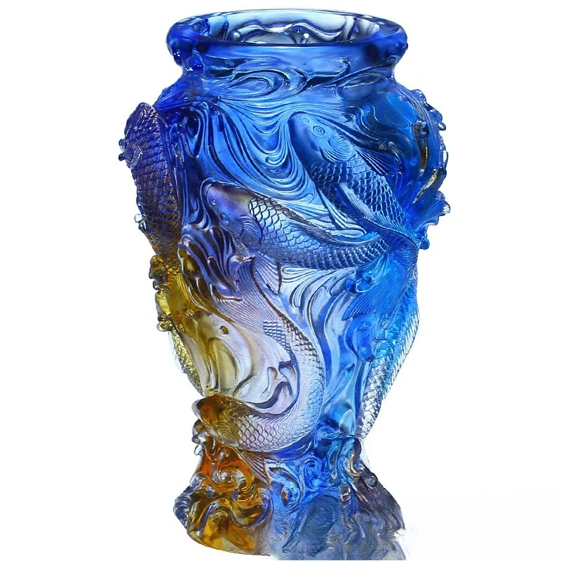 Vase ornament glass handicraft living room housewarming gift
Vase ornament glass handicraft living room housewarming gift