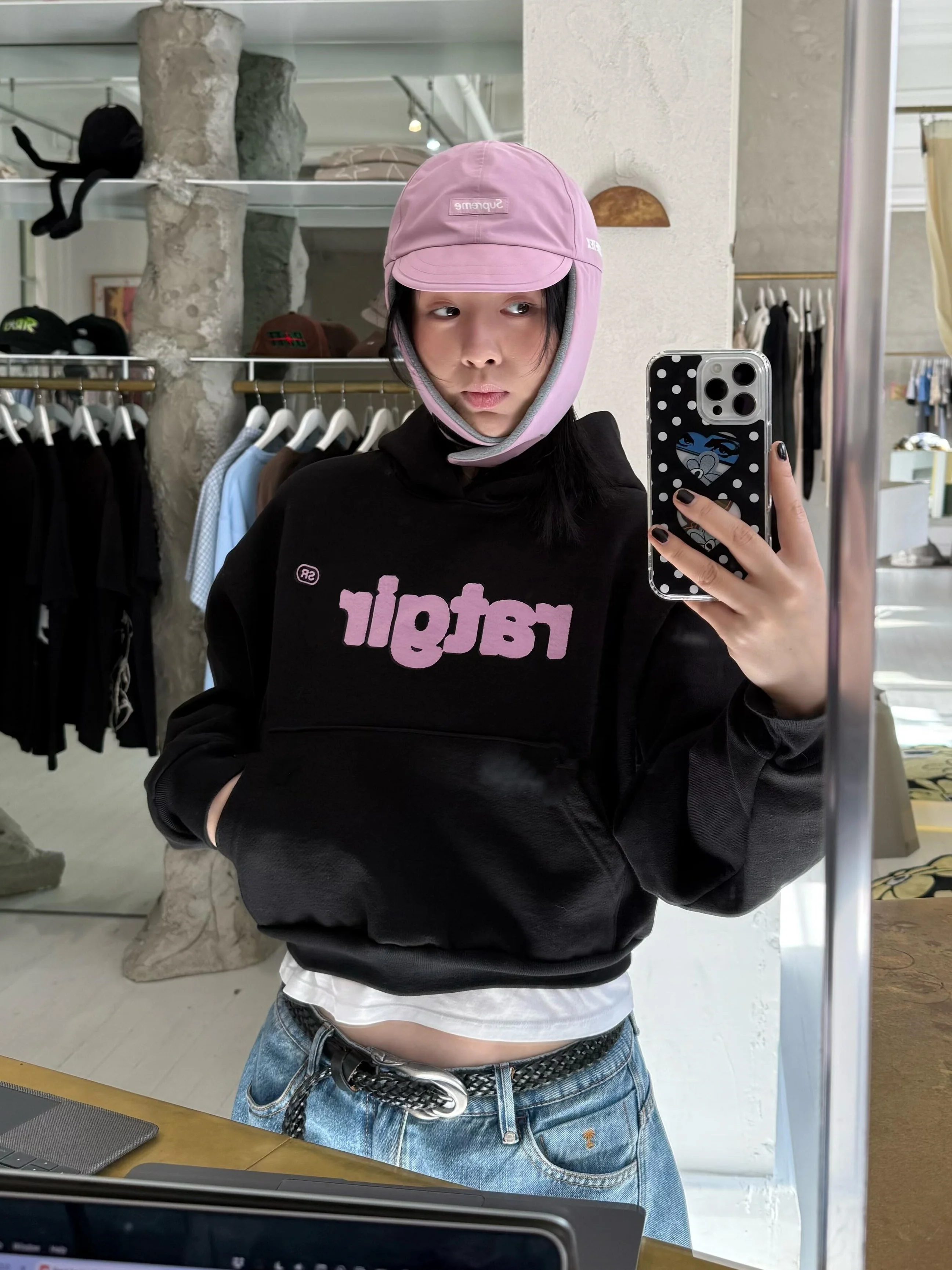 Retro American Hot Girl Short Hoodie Women's Fashionable Pink Letter Print Belly Baring Hat Shirt Sweet Style Cotton Sweatshirt
Retro American Hot Girl Short Hoodie Women's Fashionable Pink Letter Print Belly Baring Hat Shirt Sweet Style Cotton Sweatshirt
