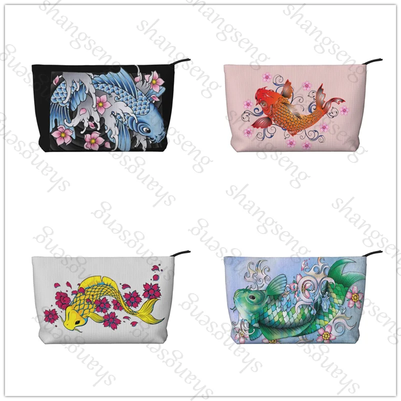 Carp Koi Cherry Blossom Corduroy cosmetic bag toiletry storage bags ladies box luxury travel zipper storage bag
Carp Koi Cherry Blossom Corduroy cosmetic bag toiletry storage bags ladies box luxury travel zipper storage bag