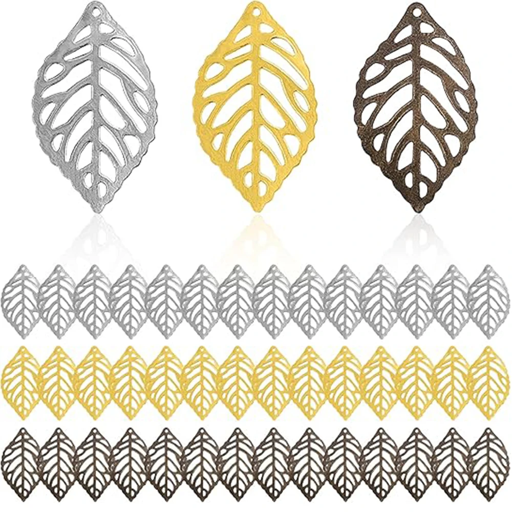 300Pcs Hollow Leaf Charms Oranaments Pendants Metal Filigree Leaf Crafts Pendant Jewelry Findings Making Accessory For DIY Makin
300Pcs Hollow Leaf Charms Oranaments Pendants Metal Filigree Leaf Crafts Pendant Jewelry Findings Making Accessory For DIY Makin
