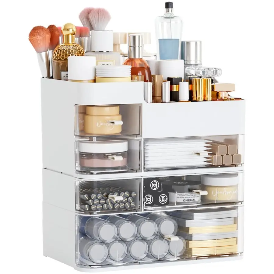Countertop Makeup Organizer with 6 Drawers,Large Capacity Skincare Organizers for Vanity,Desk,Dresser,Plastic Bathroom Counter O
Countertop Makeup Organizer with 6 Drawers,Large Capacity Skincare Organizers for Vanity,Desk,Dresser,Plastic Bathroom Counter O