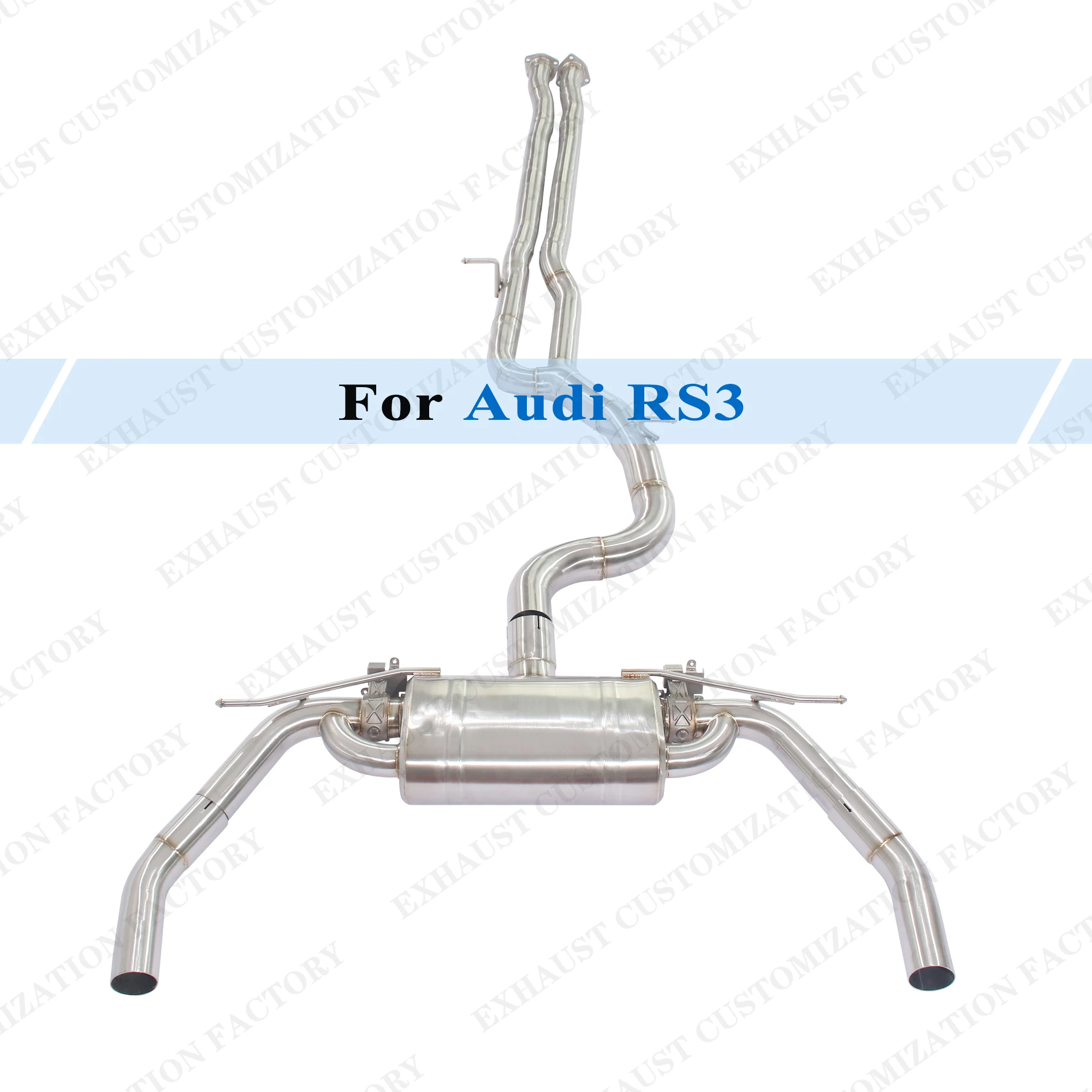 Brushed Exhaust System for 2017-2024 Audi RS3 2.5T Performance Muffler Electronic Vacuum Valve Remote Control Customizable
Brushed Exhaust System for 2017-2024 Audi RS3 2.5T Performance Muffler Electronic Vacuum Valve Remote Control Customizable