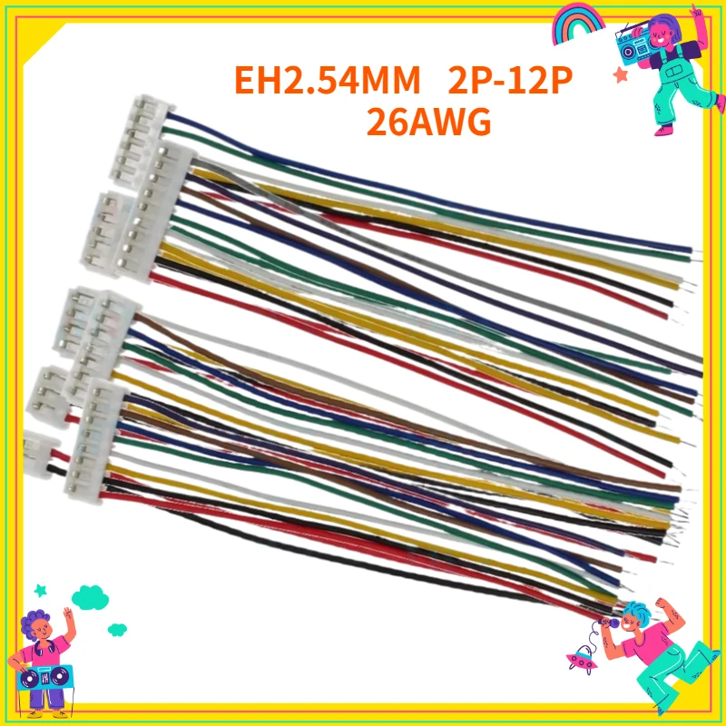 10PCS EH2.54mm Pitch Female Plug Connector Wire - 2/3/4/5/6/7/12 Pins 10/20/30cm Single/Double Head Same/Reverse Direction 26AWG
10PCS EH2.54mm Pitch Female Plug Connector Wire - 2/3/4/5/6/7/12 Pins 10/20/30cm Single/Double Head Same/Reverse Direction 26AWG