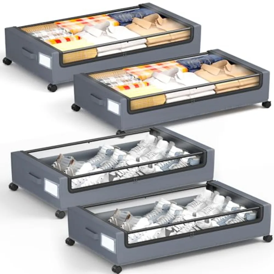 Under Bed Storage with Wheels Square Under Bed Storage Containers Under The Bed Storage Bins Under Organizer with Clear Lids-60
Under Bed Storage with Wheels Square Under Bed Storage Containers Under The Bed Storage Bins Under Organizer with Clear Lids-60