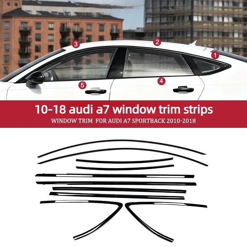 Suitable For Audi A7 S7 RS7 2019-2025 Window Trim Modification Black Chrome Side Door Frame Decoration Car Accessories
Suitable For Audi A7 S7 RS7 2019-2025 Window Trim Modification Black Chrome Side Door Frame Decoration Car Accessories