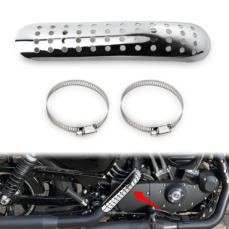 Chrome Motorcycle Curved Exhaust Muffler Pipe Heat Shield Cover Guard Protector For Honda For Yamaha Custom Chopper Universal
Chrome Motorcycle Curved Exhaust Muffler Pipe Heat Shield Cover Guard Protector For Honda For Yamaha Custom Chopper Universal