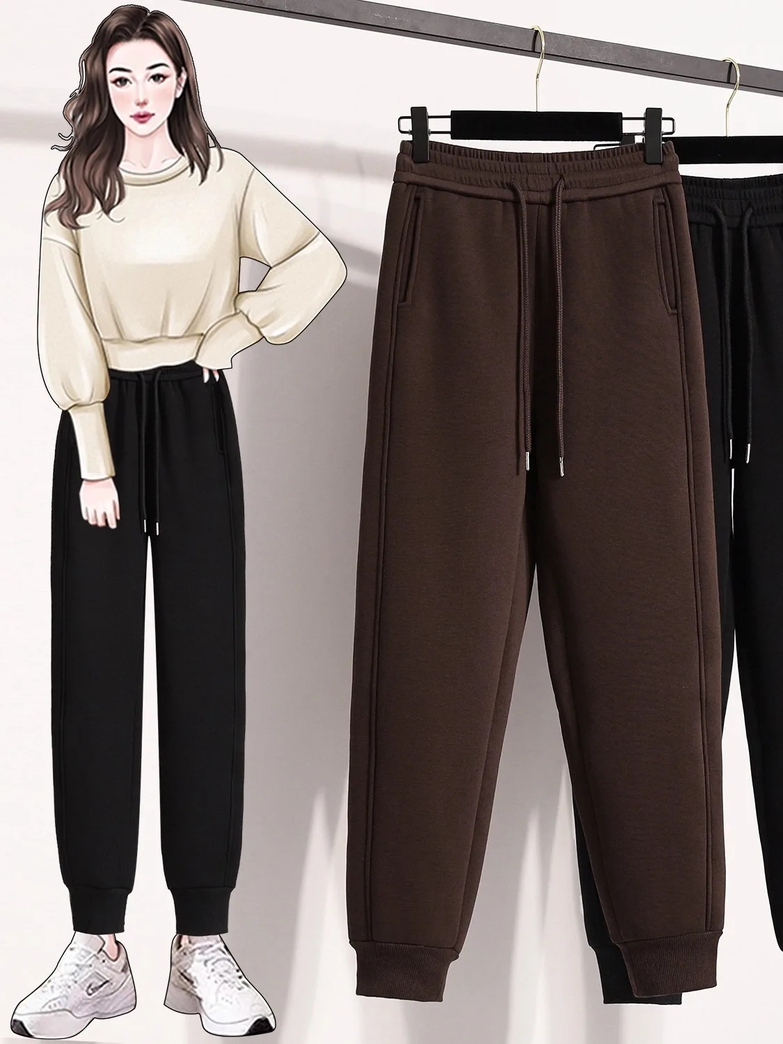 plus Size Fleece Lined Autumn Winter Warm Casual Pants Slimming Nine Point Cuffed Harlan Pants Big Size Comfortable Trousers
plus Size Fleece Lined Autumn Winter Warm Casual Pants Slimming Nine Point Cuffed Harlan Pants Big Size Comfortable Trousers