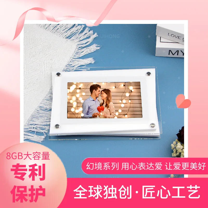 Customized.-Border Gifts 5inch White Acrylic Photo Album Electronic Photo Frame Photo Digital Player
Customized.-Border Gifts 5inch White Acrylic Photo Album Electronic Photo Frame Photo Digital Player