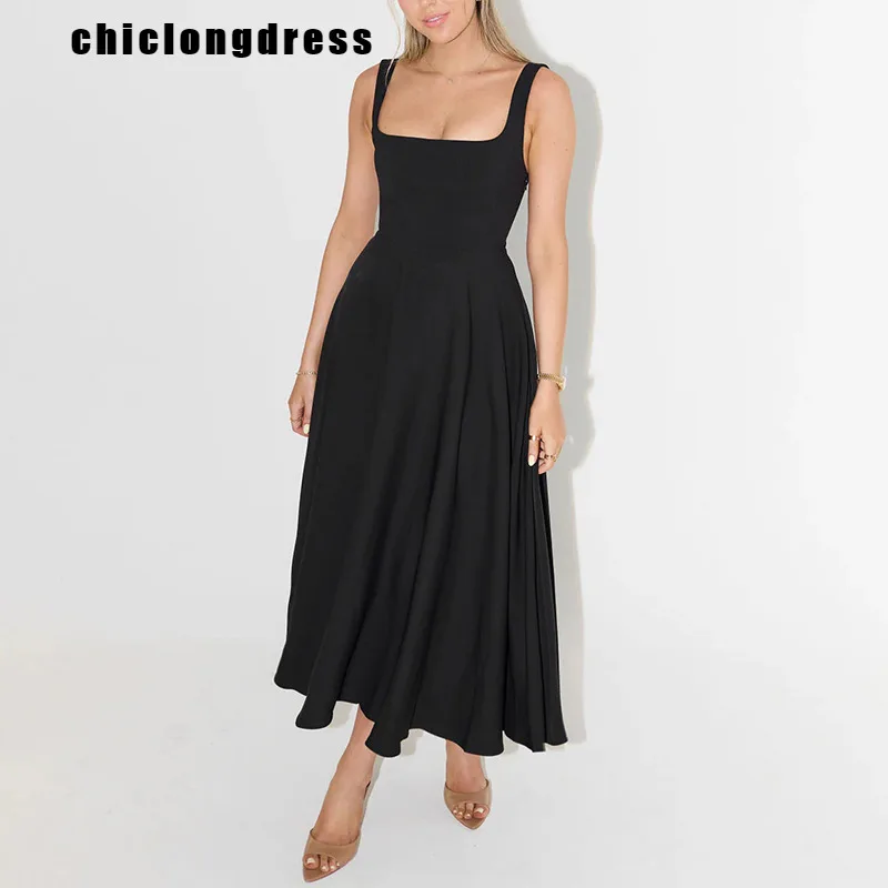 Summer Elegant Strap A-line Dress Women Fashion Solid Strap High Waist Party A-line Dress Women
Summer Elegant Strap A-line Dress Women Fashion Solid Strap High Waist Party A-line Dress Women