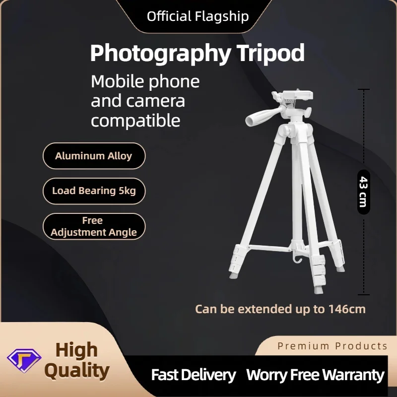 Phone Camera Tripod Stand with Bluetooth Remote Phone Holder Lightweight Universal Photography For Xiaomi Huawei and DSLR
Phone Camera Tripod Stand with Bluetooth Remote Phone Holder Lightweight Universal Photography For Xiaomi Huawei and DSLR