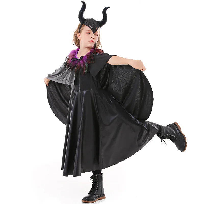 Halloween Carnival Party Movie Sleeping Beauty Kids Witch Costume Children's Day Girls Demon Queen Vampire Cosplay Dress
Halloween Carnival Party Movie Sleeping Beauty Kids Witch Costume Children's Day Girls Demon Queen Vampire Cosplay Dress