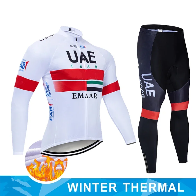2024 UAE Winter Thermal Fleece Cycling Jersey Set Maillot Ropa Ciclismo Keep Warm MTB Bike Wear Bicycle Clothing Cycling Set
2024 UAE Winter Thermal Fleece Cycling Jersey Set Maillot Ropa Ciclismo Keep Warm MTB Bike Wear Bicycle Clothing Cycling Set