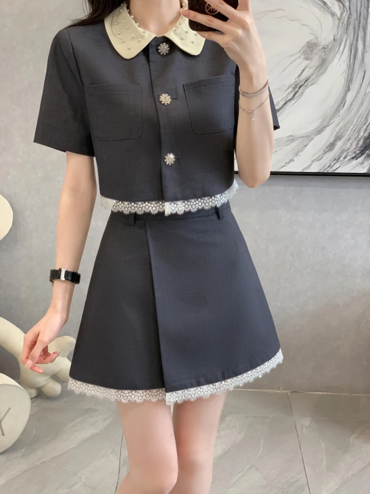 2025 Girls Summer Blouse Women Suit Shirt Short Sleeves Tops High Waist Long Print A Line Skirts Two Piece Suits Sell Separately
2025 Girls Summer Blouse Women Suit Shirt Short Sleeves Tops High Waist Long Print A Line Skirts Two Piece Suits Sell Separately